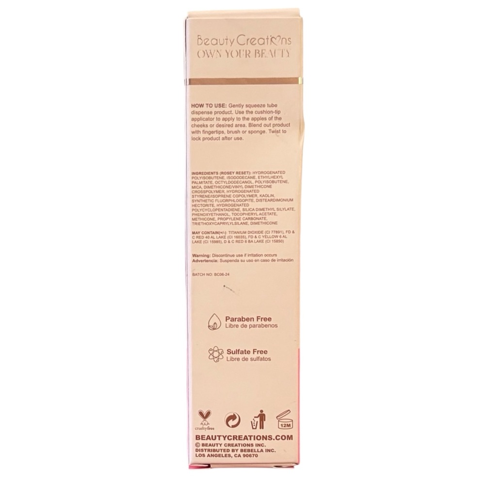 Beauty Creations Flawless Stay Liquid Blush Cheeked Up Wand in Rosey Reset NIB - Picture 6 of 10